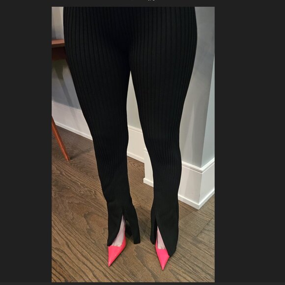 HUGO BOSS Womens High Wasted Flare Cotton Stretch Leggings M - Picture 2 of 5